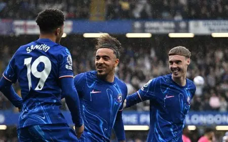 تشيلسي يتعادل مع إبسويتش تاون وولفرهامبتون يسجل رباعية في مرمى توتنهام