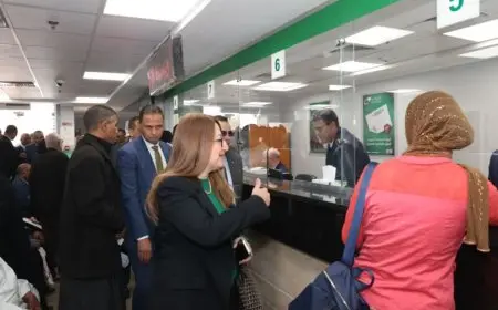 رئيس البريد تقوم بزيارة مكاتب بريد القليوبية لمتابعة سير العمل وانتظامه