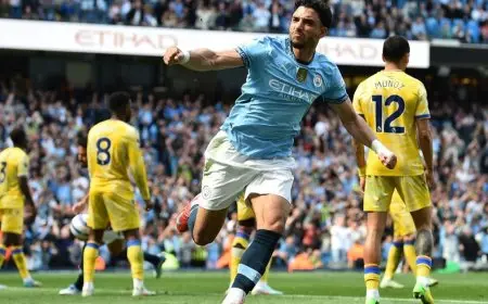 غوارديولا: كان من السهل على عمر مرموش أن يسجل هاتريك جديد