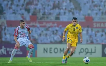 الشارقة يتخطى التعاون في مباراة مثيرة ويتأهل إلى نهائي دوري أبطال آسيا