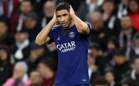 حكيمي يعيد إنجاز مارسيلو في دوري أبطال أوروبا كمدافع هداف