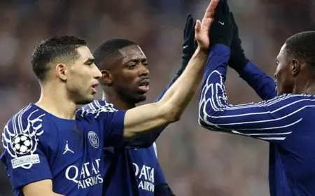 عثمان ديمبيلي يتألق كأفضل لاعب في مواجهة أستون فيلا وسان جيرمان