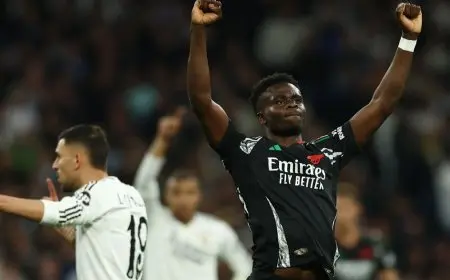 أرسنال يتأهل لنصف نهائي دوري أبطال أوروبا بعد انتصاره على ريال مدريد