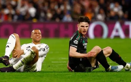 ديكلان رايس: ما قلته لمبابي قبل إلغاء ركلة الجزاء