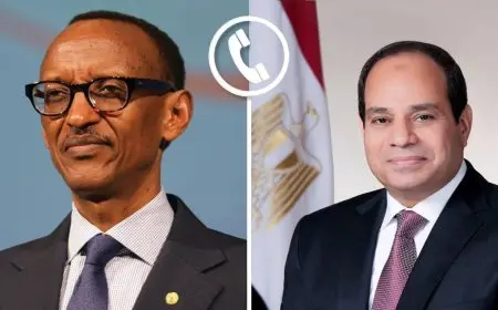 الرئيس السيسي ونظيره الرواندي يبحثان سبل تعزيز التعاون بين دول حوض النيل