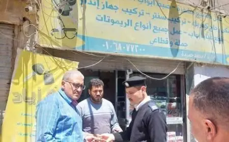حملات شاملة على المتاجر المخالفة في حي شرق مدينة نصر