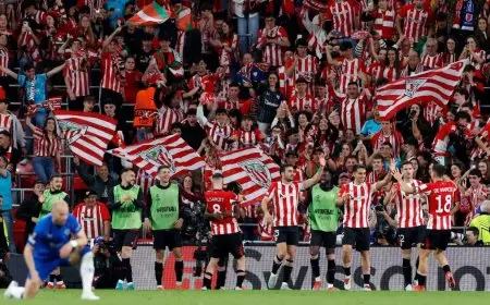 أتلتيك بلباو يتخطى رينجرز ويتأهل إلى نصف نهائي الدوري الأوروبي