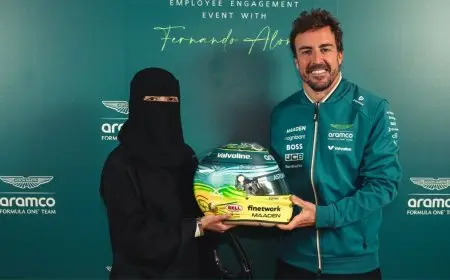 فورمولا 1: فنانة سعودية تبتكر تصميم خوذة فرناندو ألونسو لسباق جدة