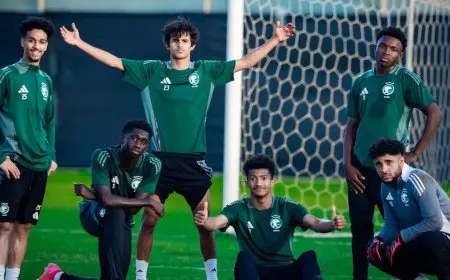 الأخضر السعودي تحت 17 عامًا يستعد للمباراة النهائية في كأس آسيا