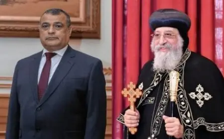 وزير الإنتاج الحربي يقدم التهنئة لقداسة البابا تواضروس الثاني والأخوة المسيحيين بمناسبة عيد القيامة المجيد