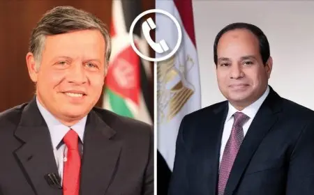 السيسي يعلن دعم مصر التام للأردن في محاربة الإرهاب خلال اتصال مع الملك الأردني