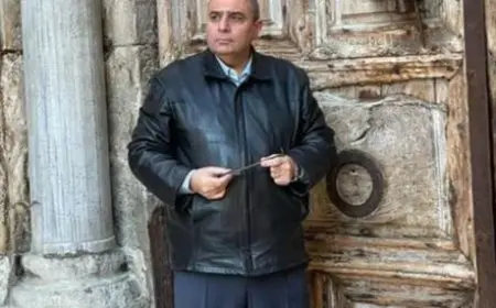 أديب جودة الحسينى، حامل مفتاح كنيسة القيامة: غياب الحجاج عن بيت المقدس بسبب العدوان على غزة