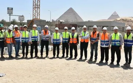 زيارة وفد ياباني للخط الرابع لمترو الأنفاق