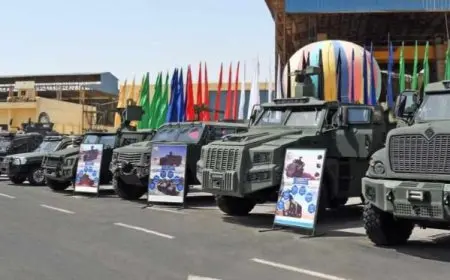 زيارة وفد أوغندي لمجمع الصناعات الهندسية التابع للقوات المسلحة لإدارة المركبات