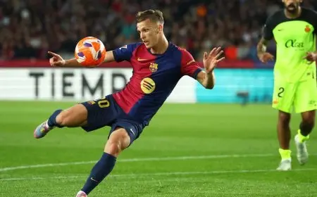 هدف أولمو ينقذ برشلونة من شوط أول سلبي تاريخي أمام مايوركا