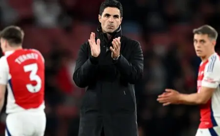 أرتيتا، مدرب أرسنال: نشعر بخيبة أمل من الأداء والنتيجة النهائية