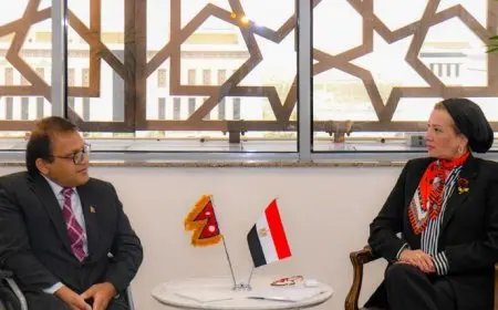 وزيرة البيئة تجري لقاءً مع سفير نيبال لمناقشة آفاق التعاون في مواجهة تحديات تغير المناخ