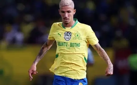 إصابة خلال الإحماء تُبعد هدّاف صنداونز عن مباراة الأهلي