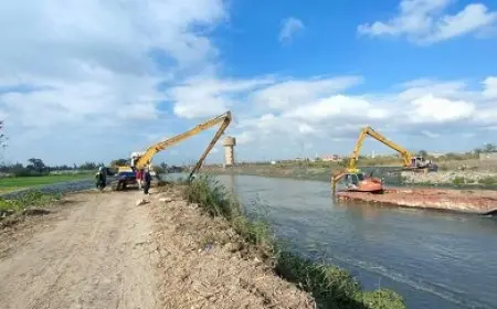 الوزارة الزراعية: تنظيف مليون غرفة من شبكات الصرف الزراعي المغطاة وغسيل شبكات تصل مساحتها إلى 4.40 مليون فدان