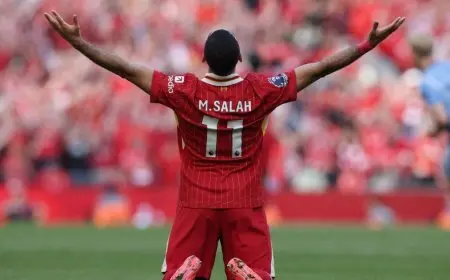 عدد بطولات محمد صلاح مع ليفربول