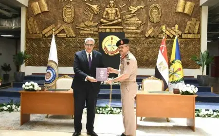 الأكاديمية العسكرية تبرم اتفاقية تعاون مع المجلس الأعلى للجامعات