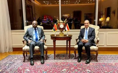مصر وأنغولا تتفقان على تعزيز التنسيق داخل الاتحاد الإفريقي لدعم جهود السلام والتنمية في القارة الإفريقية