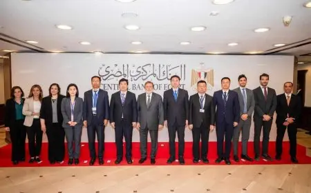 محافظ البنك المركزي المصري يرحب بوفد صيني لمناقشة سبل التعاون المشترك