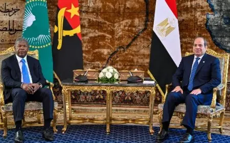 السيسي: علاقاتنا مع أنجولا متينة، ونحن نعتز بشراكتنا معها