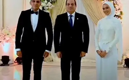 فيديو.. الرئيس السيسي يشارك في عقد قران ابنة أحد شهداء الشرطة استجابة لدعوتها