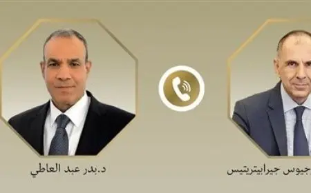 مكالمة هاتفية بين وزير الخارجية ووزير الهجرة ووزير الخارجية اليوناني