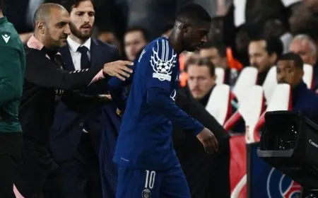 لماذا لم يتم إجراء فحص طبي لعثمان ديمبيلي بعد إصابته في مباراة أرسنال؟