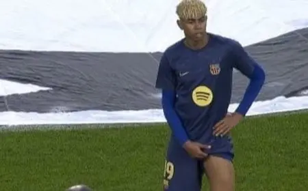 جرس إنذار.. يامال ينسحب من الإحماء قبل مباراة برشلونة وإنتر