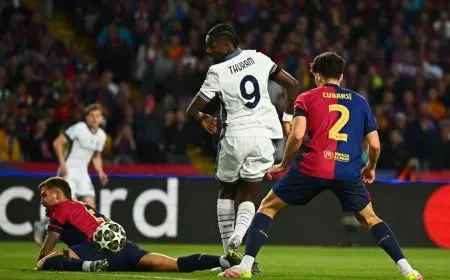 بعد 30 ثانية.. إنتر يُباغت برشلونة بهدف تاريخي في دوري أبطال أوروبا