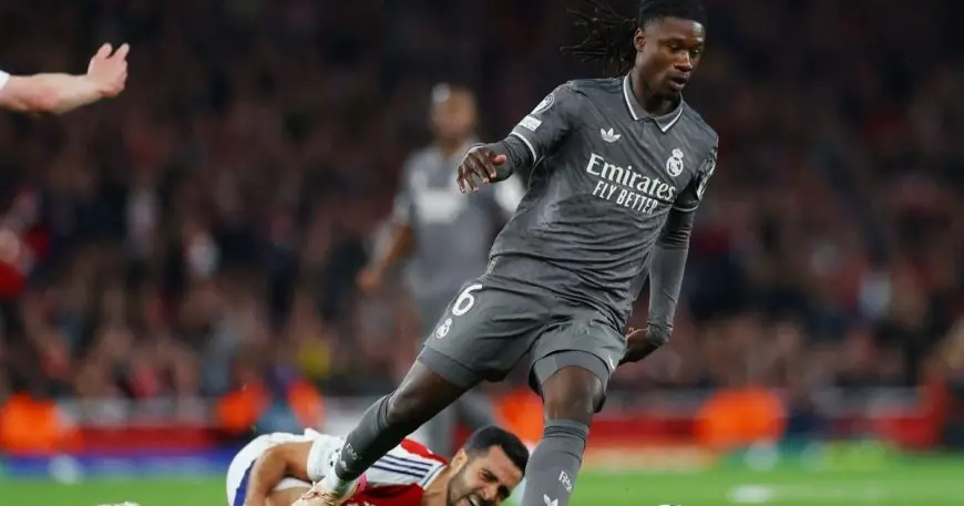 كامافينغا breaks his silence after Real Madrid’s setback at Arsenal’s stadium