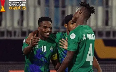 هزيمة مريرة لمنتخب مصر ضد سيراليون في بطولة إفريقيا للشباب