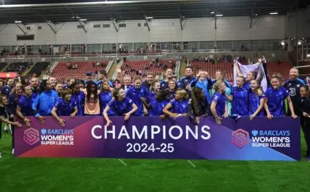 تشيلسي يتوج بلقب الدوري الإنجليزي للسيدات للمرة السادسة على التوالي