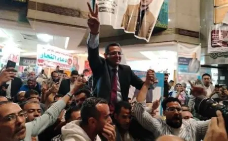 احتفالات أنصار خالد البلشي بفوزه كنقيب للصحفيين: “عاشت حرية الصحافة”