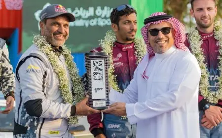 العطية يحصد لقب رالي السعودية والراشد يحتل المركز الثالث