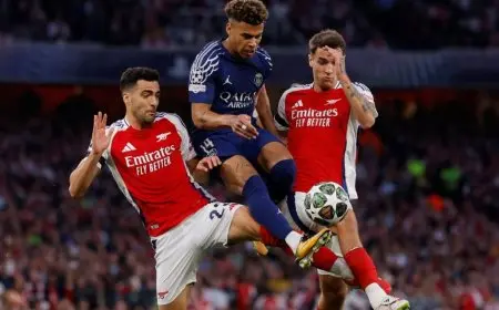 توقعات تشكيل أرسنال أمام سان جيرمان في مباراة الإياب بالدور نصف النهائي