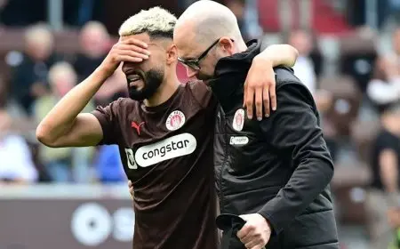 الإصابة تقضي على موسم التونسي إلياس سعد مع نادي سانت باولي