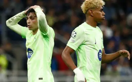 بيدري ينتقد حكم مباراة برشلونة وإنتر ميلان ويبعث برسالة إلى “يويفا”