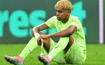 رسالة مطمئنة من يامال إلى جماهير برشلونة بعد الخروج من دوري أبطال أوروبا