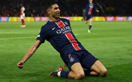 أشرف حكيمي يبدد طموحات أرسنال في الوصول إلى نهائي دوري أبطال أوروبا