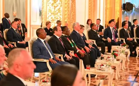 بالصور: لحظة لقاء بوتين والسيسي في حفل عشاء خاص بالكرملين!