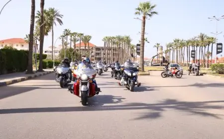 مفاجأة مثيرة في دمياط: انطلاق ماراثون دراجات نارية في رأس البر!