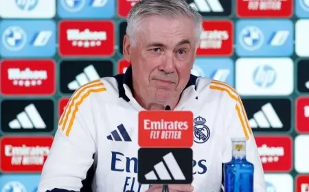 أنشيلوتي: برشلونة ليس مرشحاً في الكلاسيكو.. ويستقبل تشابي ألونسو بحرارة