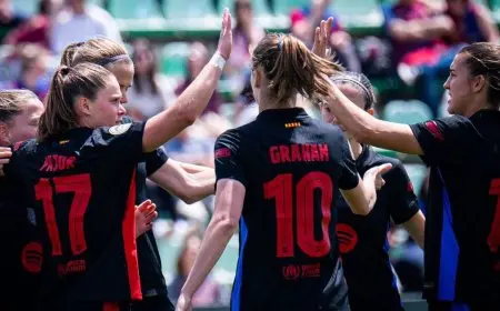 برشلونة يحقق لقب الدوري الإسباني للسيدات بعد تسجيله 9 أهداف