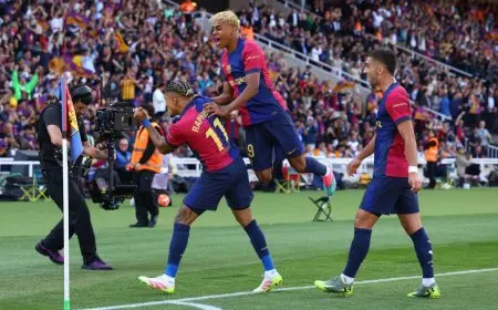 برشلونة يهزم ريال مدريد برباعية ساحقة في مباراة تاريخية!