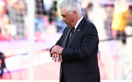 أنشيلوتي: برشلونة عاقبنا بسبب ضعف الدفاع ومبابي لاعب رائع