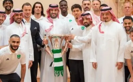 الأهلي يتلقى تكريم ولي العهد بعد فوزه باللقب الآسيوي